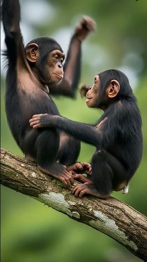 Chimpanzees 🐒 Playing in the Jungle 🌿 | Joy of Family