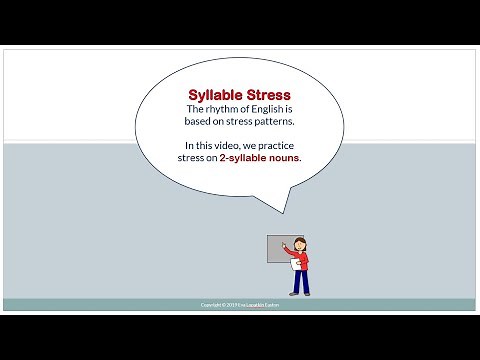 Stress Pattern: 2-syllable nouns