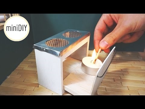 Miniature Kitchen Stove that works! // DIY dollhouse - miniDIY