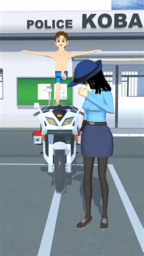 Polisi Prink With Taiga 😂🥶_shorts _viral _sakuraschoolsimulator