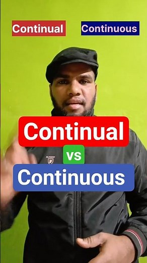 Continual or Continuous? ❌✔️ Explained in 38 Seconds