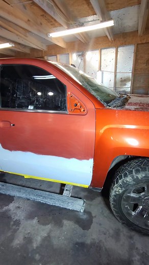 Como pintar una 2015 chevy Silverado 🍊🍊 #fypviralシ #pinturaautomotriz | David Garcia