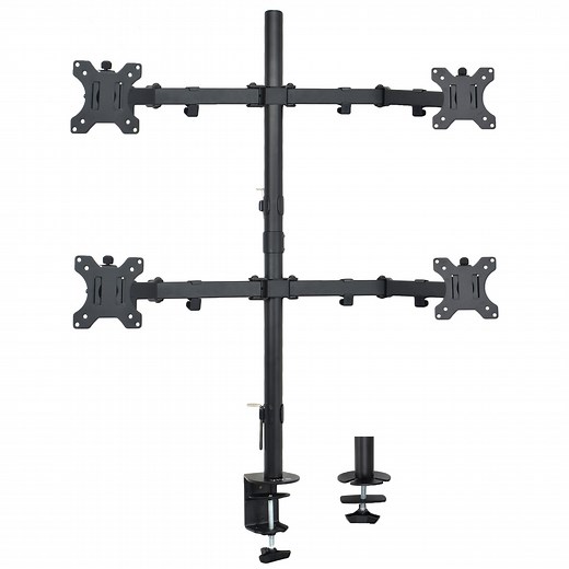 Quad 13” to 30" Monitor Desk Mount