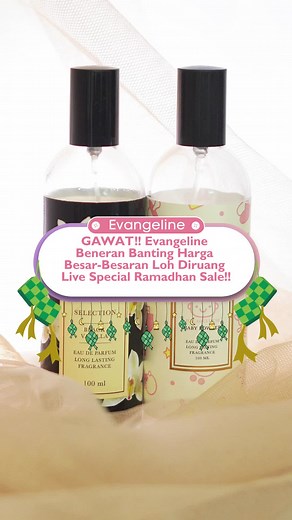 GAWAT!! Evangeline Beneran Banting Harga Besar-Besaran Loh Diruang Live Special Ramadhan Sale!! #evangeline #evangelineparfum #babypowder #blackvanilla #ramadhanekstraseru #ramadhansale #parfumviral #parfumtiktok #bodymist #diskontiktokshop #fashiontiktok #fashionhacks #zonacantik #fypシ
