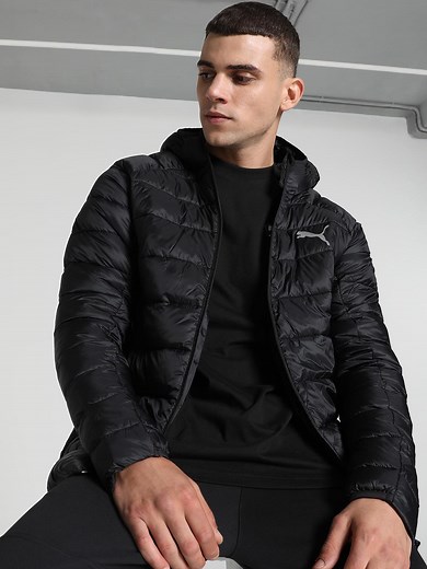 Buy Puma Slim Fit PackLITE Hooded Down Puffer Jacket - - Apparel for Men