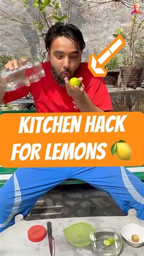 kitchen tips for storing lemon #kitchenhacks #experiment