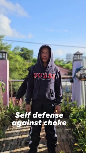 Self defense against choke #martialarts #selfdefense #reels #followers #everyone #trending #fatherandson #selfdefensetraining #teaching | Teampalahang Selfdefense