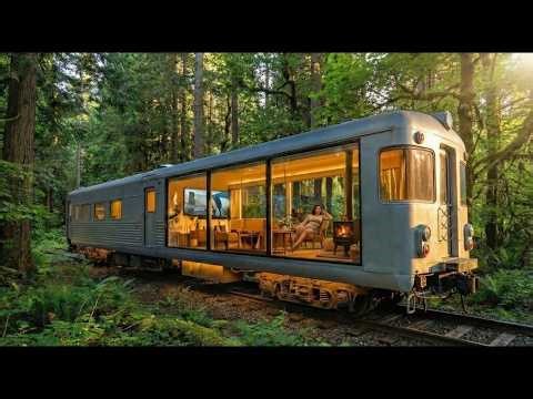 Train Car Conversion | Luxury Tiny House Build (ASMR)