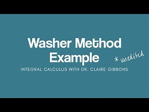 Washer Method Example