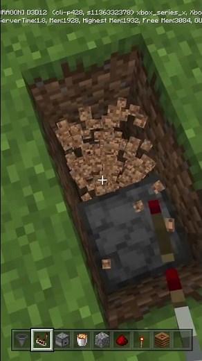 Easy Automatic Garbage Disposal In Minecraft Bedrock Edition (#Shorts)