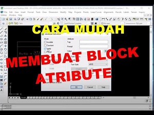 HOW TO CREATE A BLOCK ATTRIBUTE IN AUTOCAD