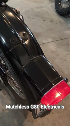 Working lights on an old British motorcycle! 😆