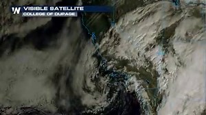 The sunrise this morning revealed the ongoing storm system in the Southwest U.S., via the visible spectrum of GOES West! Imagery: College of DuPage. More: https://weather.cod.edu/satrad/ | WeatherNation