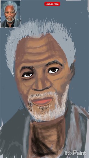 **Drawing Morgan Freeman 🎨**Hashtags:**#MorganFreeman #Art #BirukArt #Shorts