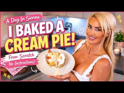 I Made a CREAMPIE! From Scratch, No Instructions! | Sienna Day