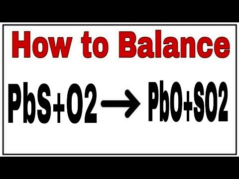 How to balance PbS+O2=PbO+SO2|Chemical equation PbS+O2=PbO+SO2|PbS+O2=PbO+SO2 balanced equation