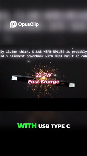 D.LAB World’s Slimmest 10,000mAh Power Bank (WSPB-NPLUS4)