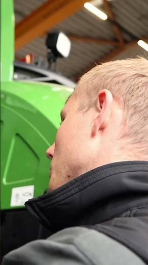Paul between workshop, agricultural machinery & training 🚜 #baywa #agriculture
