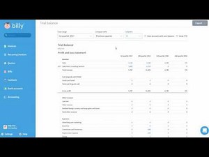 Create a Trial Balance | Billy Accounting Software