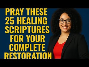 God’s Prescription for Healing: 25 Bible Verses for Health Restoration #praytheword