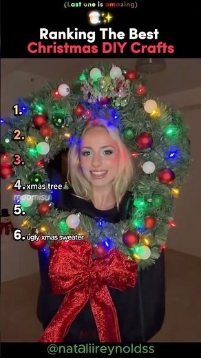 Ranking The BEST Christmas DIY Crafts 🎄✨ #christmas #tiktokviral