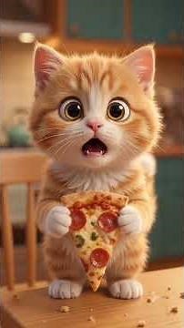The Cutest Cat Stole a Pizza! 🍕🐱😂 | Funny Cat Story | CatSprout Cartoons