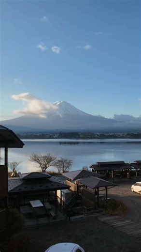 Captured a beautiful sunrise over Mt. Fuji this morning #shorts #japan #travel