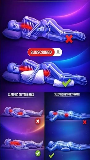The best positions to sleep 👍 #sleep #health #posture #wellness #healthtips