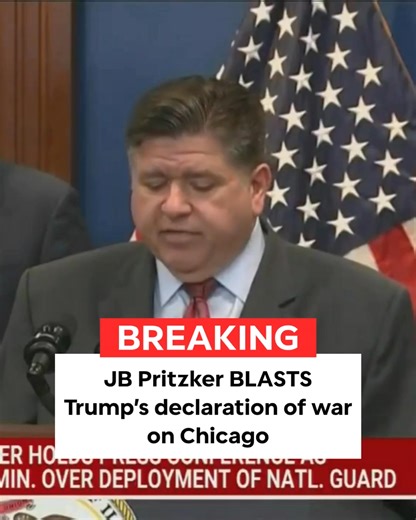 BREAKING: Illinois Governor JB Pritzker BLASTS Trump's declaration of war on Chicago. Trump's constant lies about Chicago were about setting a pretext for a federal invasion of this great American city. Pritzker has had enough. Make sure every American sees this. | Americans Against The GOP