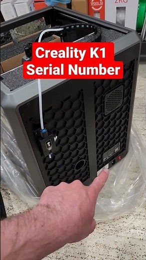 Where is the Creality K1 3D printer serial number anyway? Broken Glass - Customer Support Help