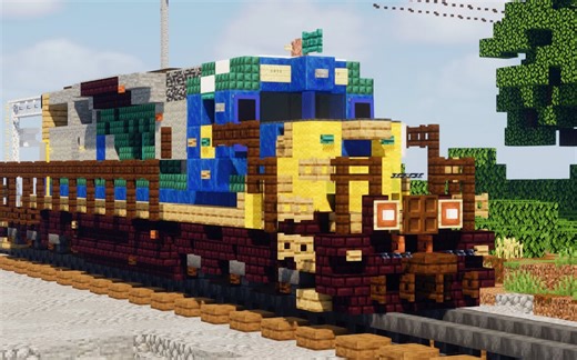 我的世界CSX 8888 YN2 SD40-2柴油机车教程