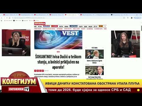 Prekinut program Informer televizije - Ivica Dačić u životnoj opasnosti