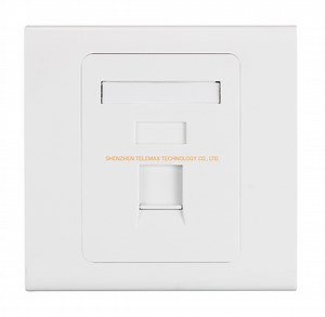 [Hot Item] 86 Type Faceplate with 1/2 Ports for Cabling Network, Made of ABS Plastic