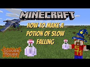 How to make SLOW FALLING POTION in Minecraft tutorial!