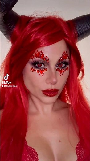 Glam devil halloween makeup tutorial 2024