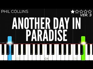 Phil Collins - Another Day In Paradise | EASY Piano Tutorial