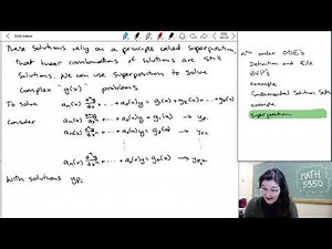 6.5 nth Order ODEs - Principle of superposition