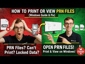 How to Print or View PRN Files on Windows