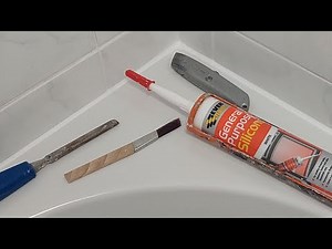 Sealing around the Bath with New Silicone Timelapse