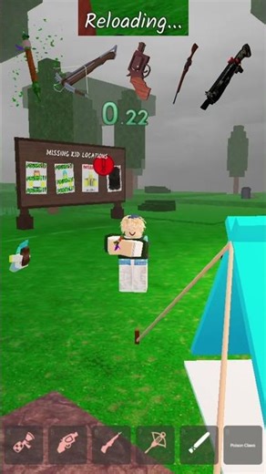 HOW MUCH RELOAD TIME 🤔💥 #roblox #99nightintheforest #ytshorts #fyp #reload