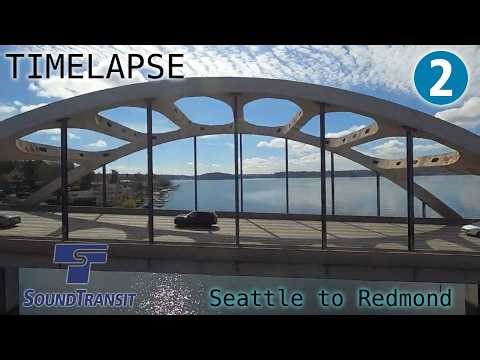 Timelapse Sound Transit Link Light Rail New 2 Line Opening Day Seattle To Redmond 3-28-2026