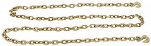 Titan Chain Transport Chain w/ Grab Hooks - 1/2" Thick Links - 20' Long - 11,300 lbs Titan Chain Car