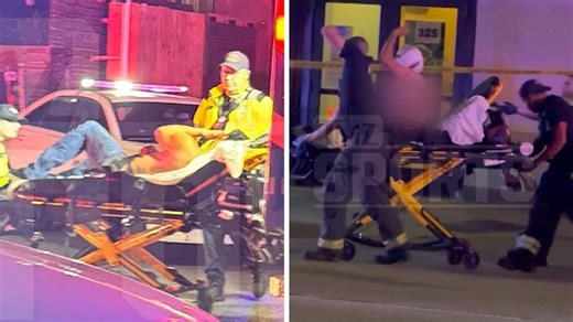 Alleged Victim In Mark Sanchez Stabbing Taken Away on Gurney