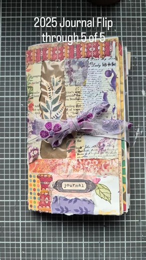 2025 Journal Flip through 5 of 5. This Journal was made with a legal size envelope. I created all of the pages and then sewed it together. This one is one of my favorites!! #junkjournaljunkies #junkjournalcommunity #papercrafting #junkjournalsofinstagram #junkjournaling | Jennifer Renauld