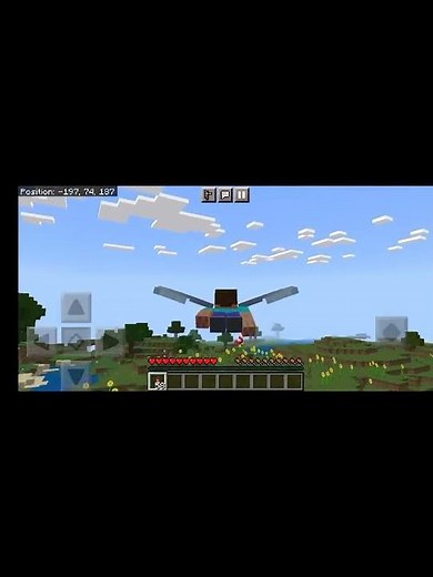 How to use elytra with fireworks in pe