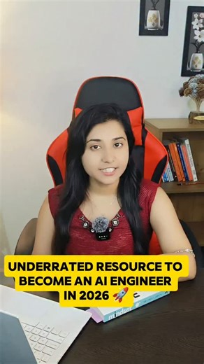 Ribhu | Susmita | Career Growth on Instagram: "Underrated Resources to Become an AI Engineer in 2026🔥 . . . . Follow @ribhu_susmita and Comment Anything to recieve the link in your dm . . . . Tags: software jobs, software jobs 2025, freshers, offcampus, coding, software developer, software engineer, artificial intelligence, student, offcampus, amazon, google, Microsoft, certificates"