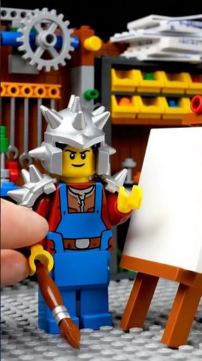 Lego Shredder is working as a Painter (Artist)