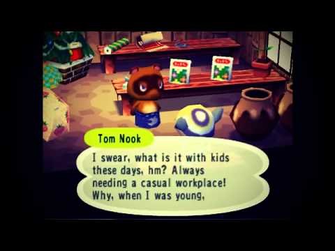 Tom Nook Gets Angry - In Animal Crossing (Gamecube)