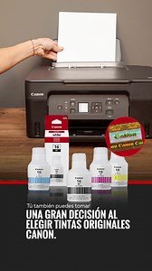 🤜 Toma una gran decisión y elige las tintas originales Canon para tu negocio. Tendrás impresiones de calidad, seguridad en el proceso de impresión y alargarás la vida útil de tu equipo 🖨️. | Canon
