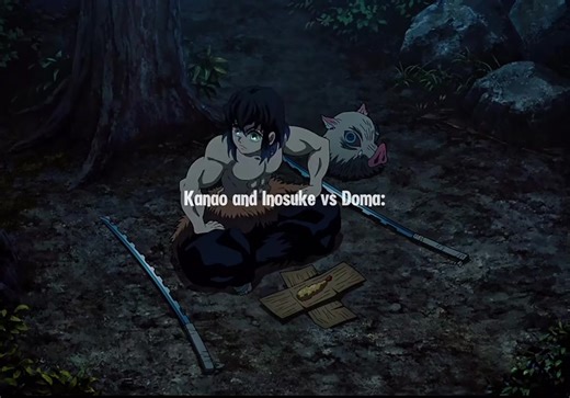 Kanao and Inosuke vs Doma #demonslayer #kimetsunoyaiba #hasira #trending